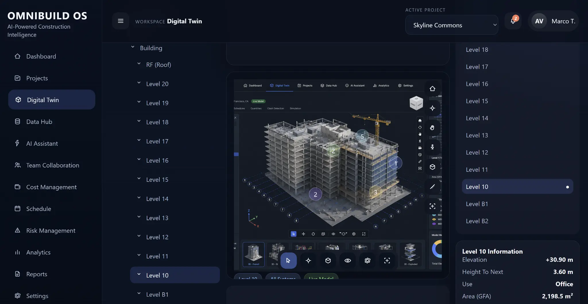 Omnibuild OS — Digital Twin